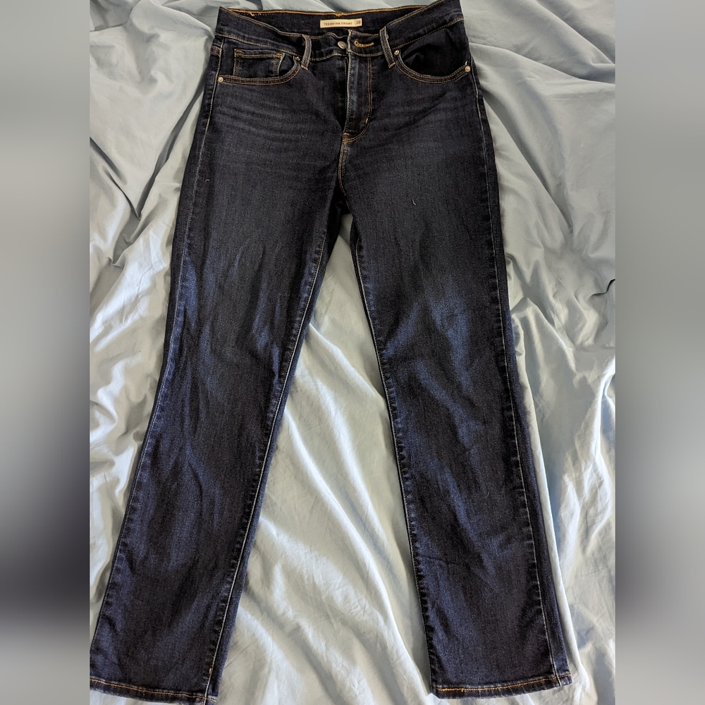 Levi's 724 high rise slim straight fit jeans
